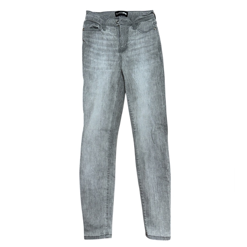 Fashion nova gray denim skinny jeans